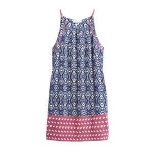THML Stitch Fix Blue and Red Geometric Mini Marlayna Dress Size Small